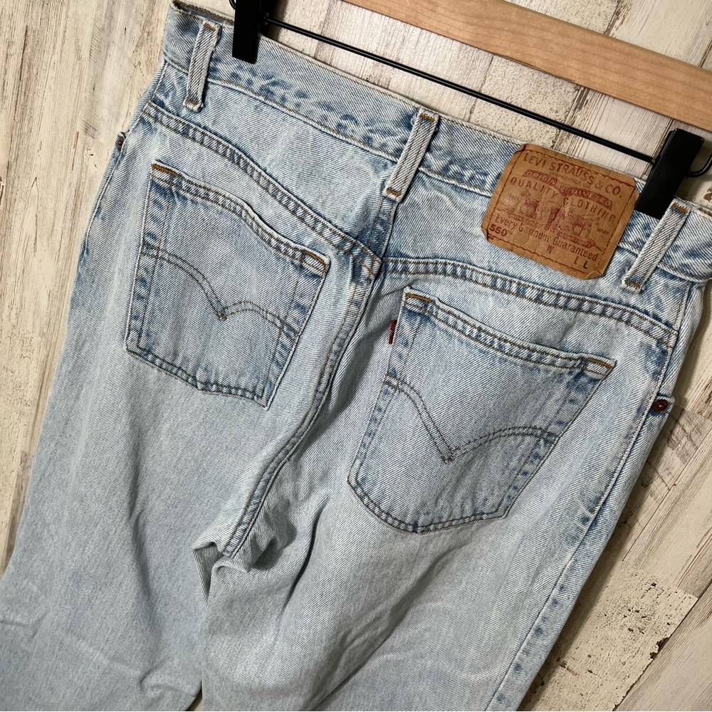 Vintage 90s Levis 550 High Rise Tapered‎ Leg Relaxed Fit Cotton Womens Size 12